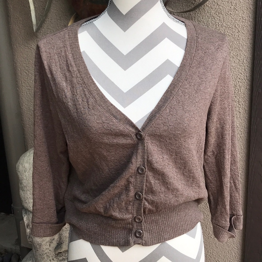 ✅Cropped cocoa brown sweater